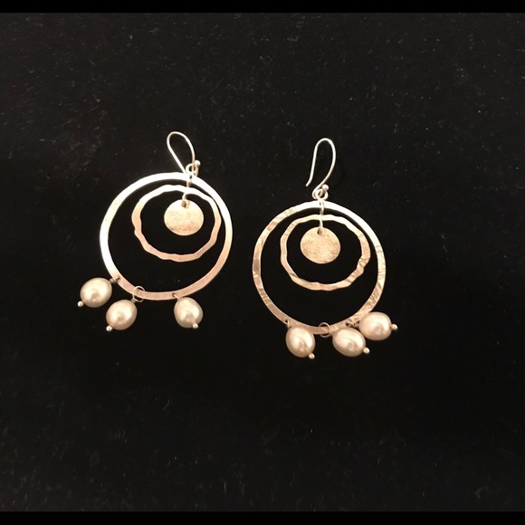 Jewelry - Silpada Sterling Pearl Earrings Jewelry - Silpada Sterling Pearl Earrings